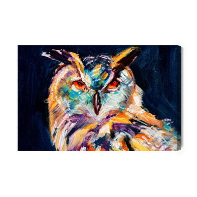 Ljuddämpande tavla - Owl as painted