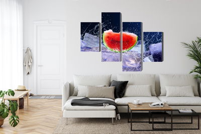 Ljuddämpande tavla - Watermelon on ice