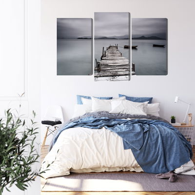 Ljuddämpande tavla - Misty lake