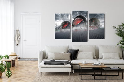 Ljuddämpande tavla - High speed car counters