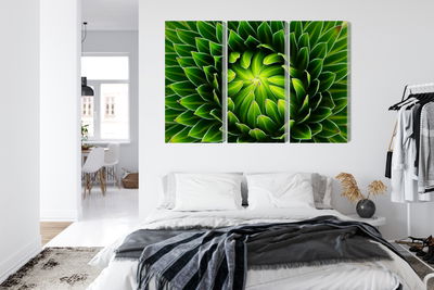 Ljuddämpande tavla - Green plant on a macro scale