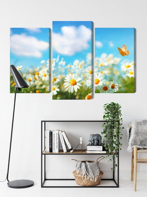 Ljuddämpande tavla - 3d daisy field