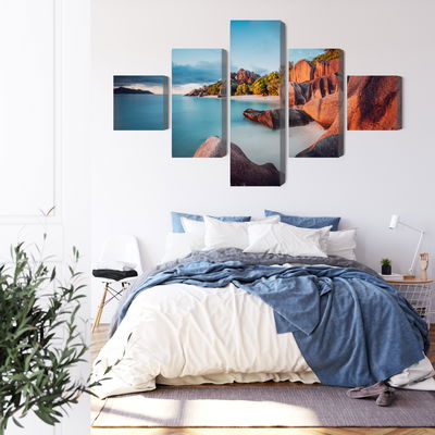 Ljuddämpande tavla - Beach in seychelles