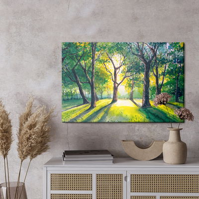 Ljuddämpande tavla - Forest in the morning