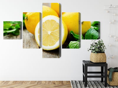 Ljuddämpande tavla - Lemon with mint