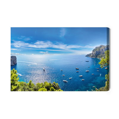 Ljuddämpande tavla - Yachts at the seaside