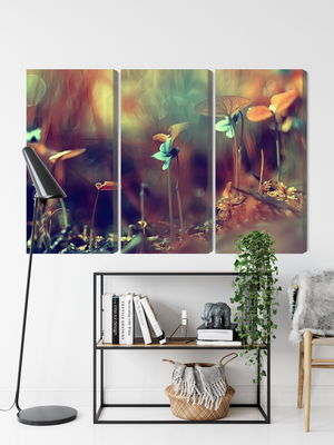 Ljuddämpande tavla - Delicate plants on a macro