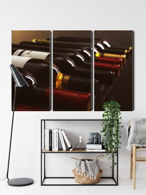 Ljuddämpande tavla - Delicious wine bottles