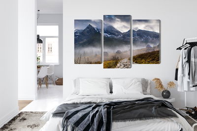 Ljuddämpande tavla - Misty landscape with hala