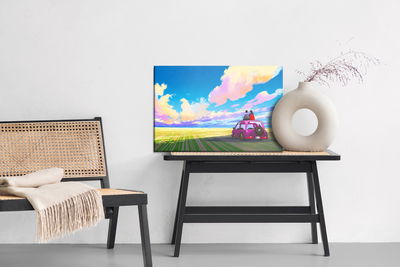 Ljuddämpande tavla - The car and the abstract