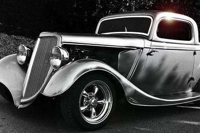 Ljuddämpande tavla - Vintage style hot rod car