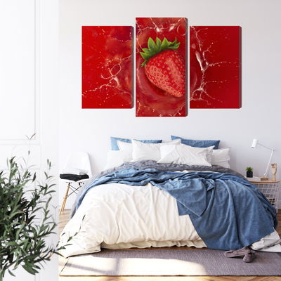 Ljuddämpande tavla - Juicy strawberry