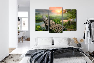 Ljuddämpande tavla - Meadow at dawn