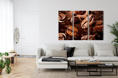 Ljuddämpande tavla - Brown coffee beans