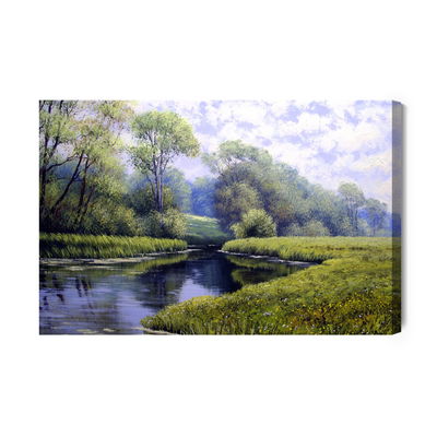 Ljuddämpande tavla - River in the forest