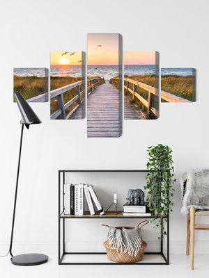 Ljuddämpande tavla - North sea pier 3d