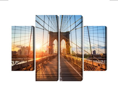 Ljuddämpande tavla - Brooklyn bridge in New York