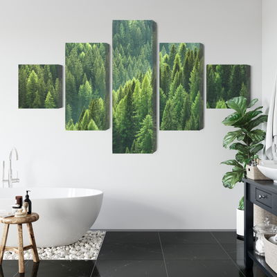 Ljuddämpande tavla - The green of the forest