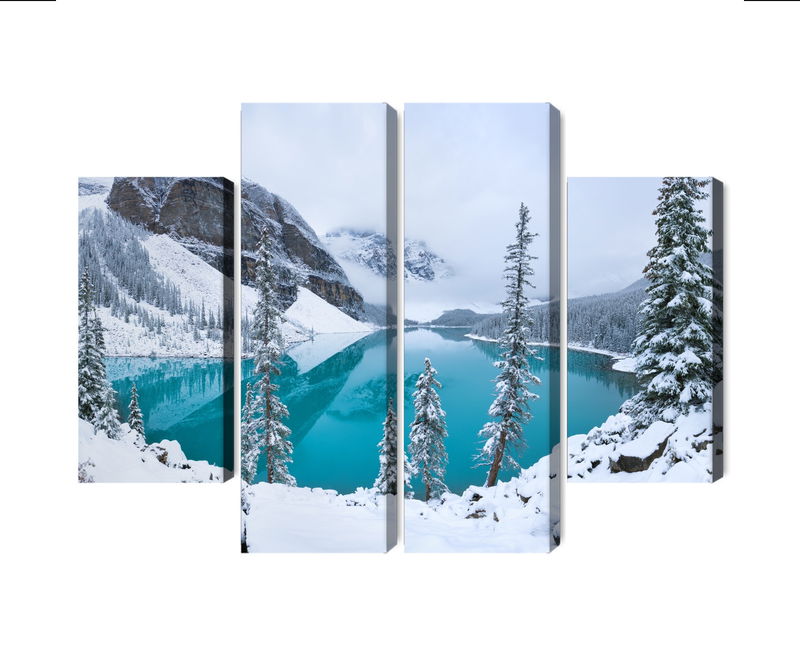 Ljuddämpande tavla - Moraine Lake in winter