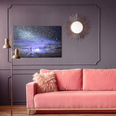 Ljuddämpande tavla - The night sea and the stars