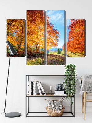 Ljuddämpande tavla - Colorful autumn trees