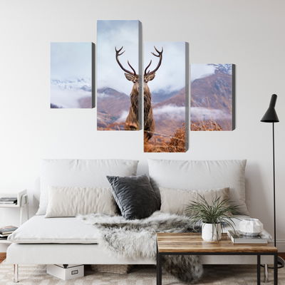 Ljuddämpande tavla - A deer on a background