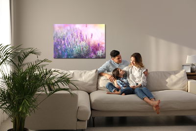 Ljuddämpande tavla - Blooming lavender 3d