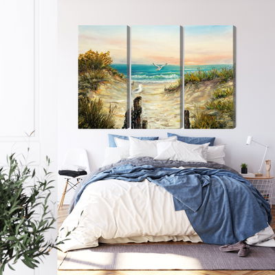 Ljuddämpande tavla - Painted sand dunes