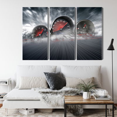 Ljuddämpande tavla - High speed car counters