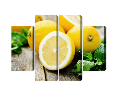 Ljuddämpande tavla - Lemon with mint