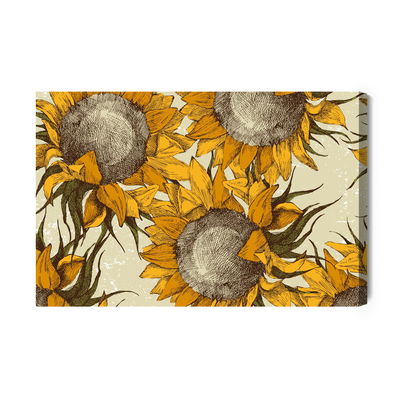 Ljuddämpande tavla - Sunflowers