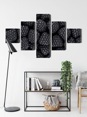 Ljuddämpande tavla - Blackberries on a macro scale