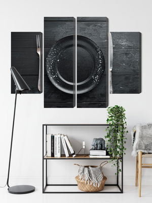 Ljuddämpande tavla - Vintage tableware