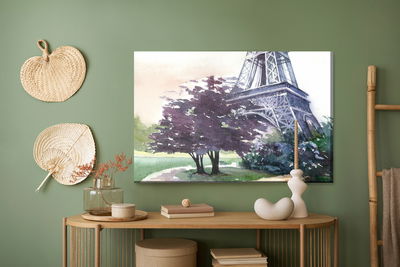 Ljuddämpande tavla - Eiffel tower painted