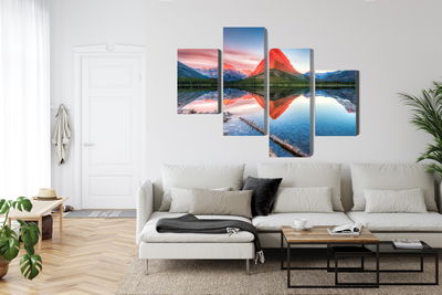 Ljuddämpande tavla - Swiftcurrent lake in the Usa