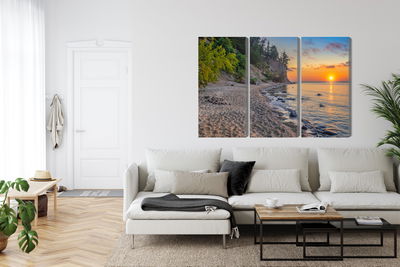 Ljuddämpande tavla - Sunset on the baltic sea