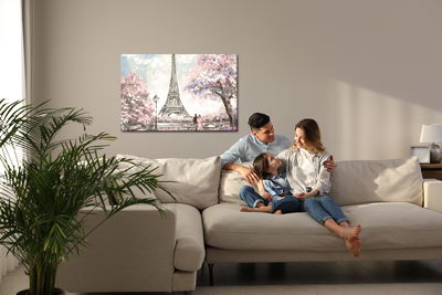 Ljuddämpande tavla - Romantic picture of Paris