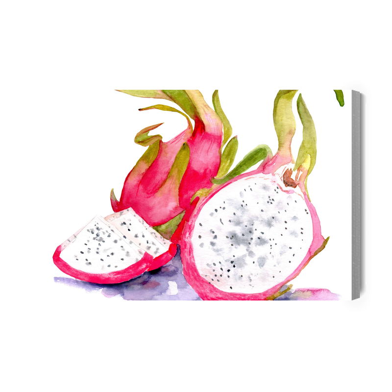 Ljuddämpande tavla - Watercolor dragon fruit