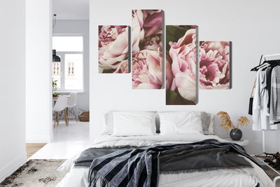 Ljuddämpande tavla - Delicate vintage peony