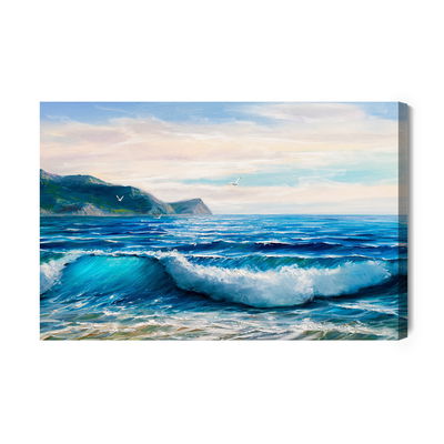 Ljuddämpande tavla - Sea, mountains and sky