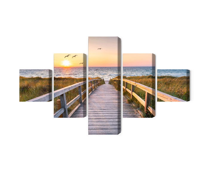 Ljuddämpande tavla - North sea pier 3d