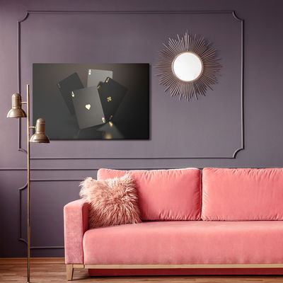 Ljuddämpande tavla - Cards with gold markings