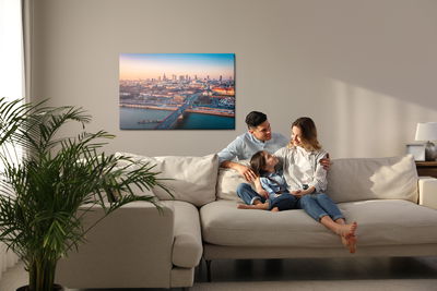 Ljuddämpande tavla - Warsaw at dawn