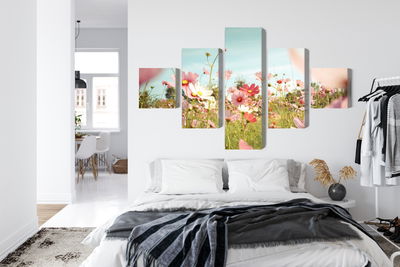 Ljuddämpande tavla - Cosmos flowers in the garden