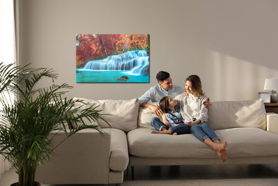 Ljuddämpande tavla - Autumn waterfall in thailand