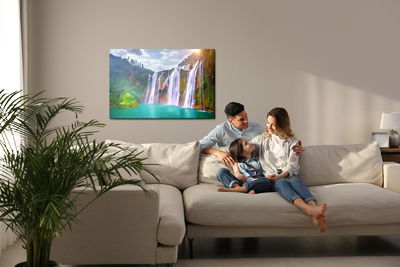 Ljuddämpande tavla - Jiulong waterfall in china