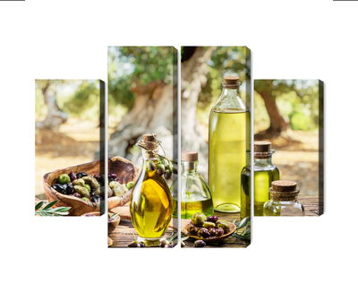 Ljuddämpande tavla - Oil bottles