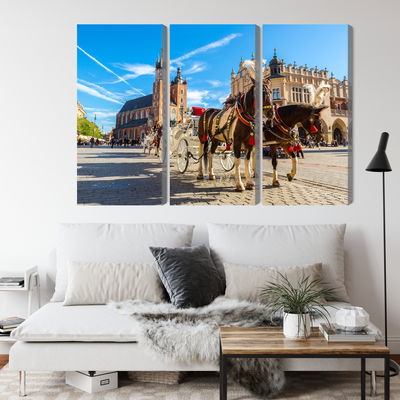 Ljuddämpande tavla - Horse carriages