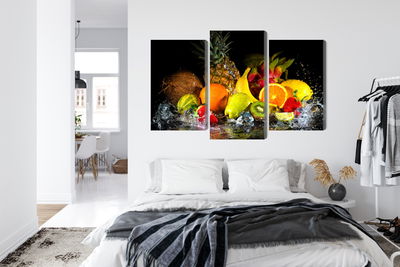 Ljuddämpande tavla - Fruit with a splash of water