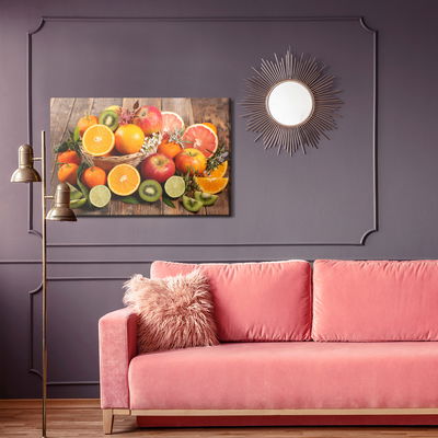 Ljuddämpande tavla - A basket of summer fruits